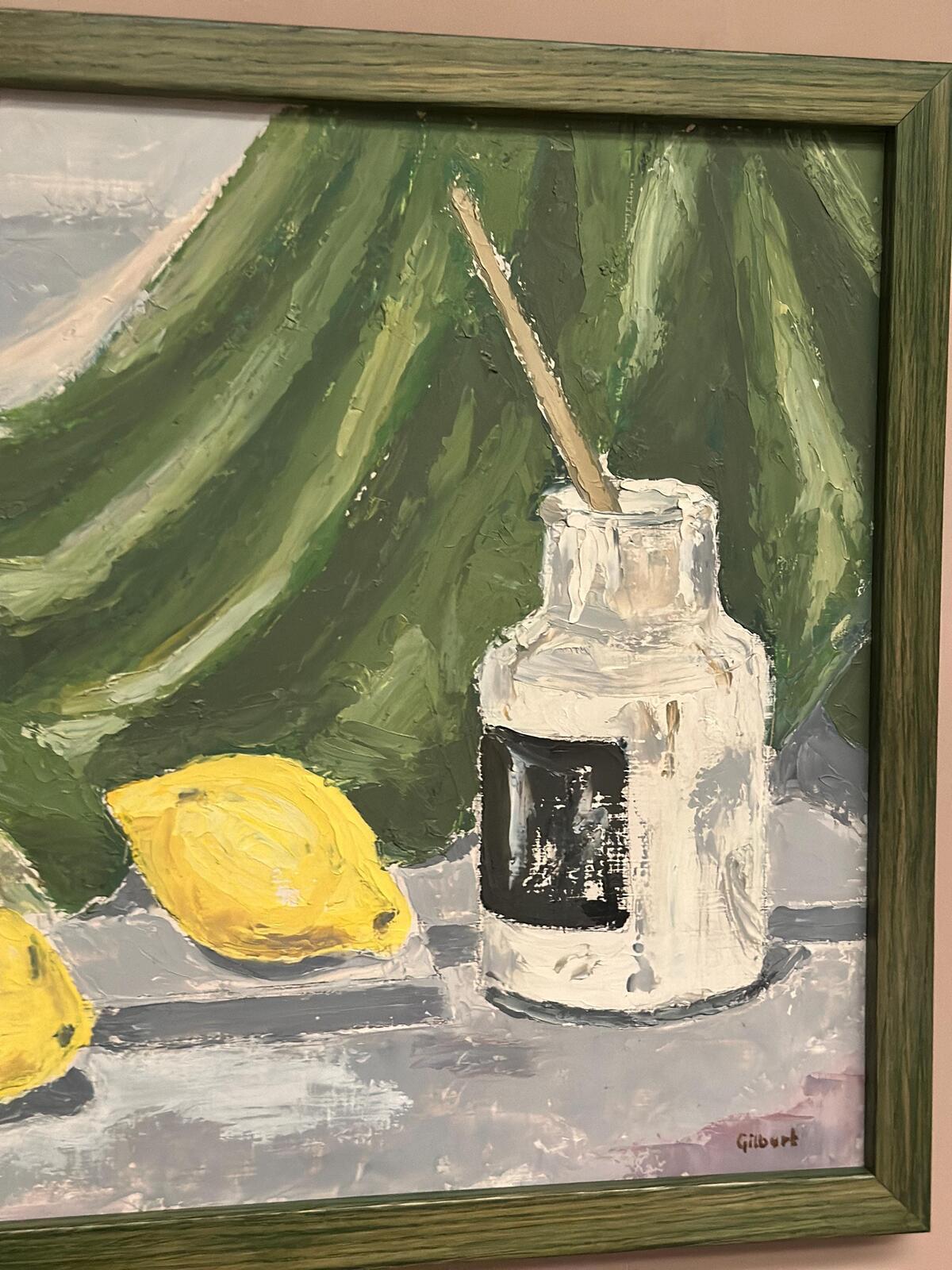 “Still Life with Lemons and Inkpot” by Gilber