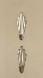 1930's Pair Of Mid Century Swedish Grace Style Pewter Sconces by C.G. Hallberg, Stockholm