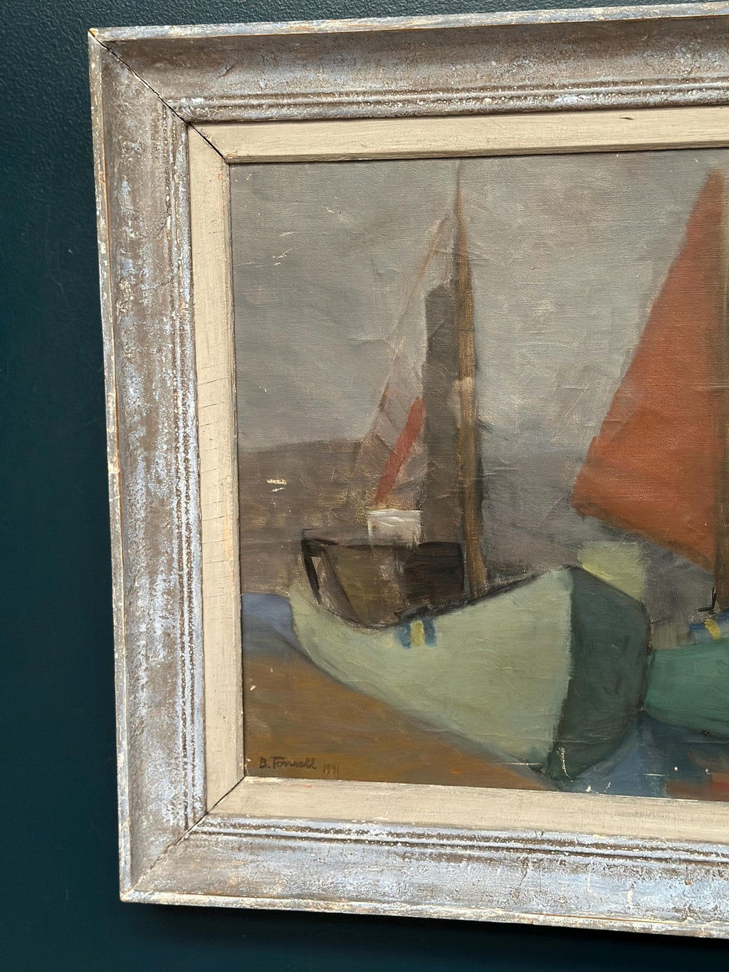 “Motif with Sailboats” by Birgit Forsell (1909–2003)