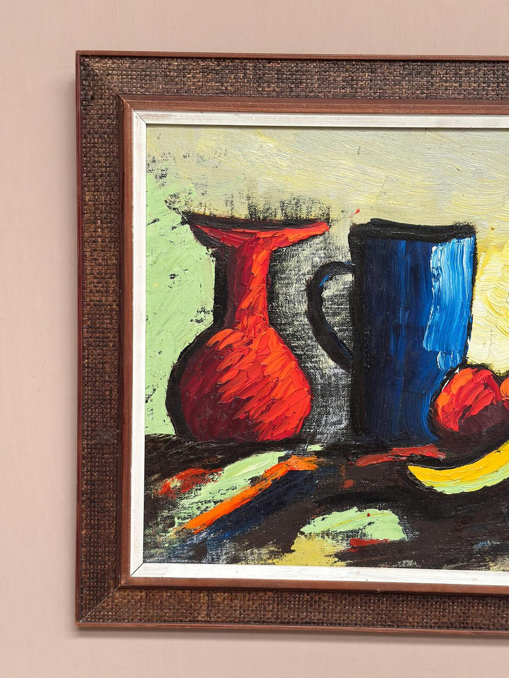 “Still Life with Fruits and Vase” by Rollo