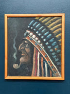 Native American with Pipe