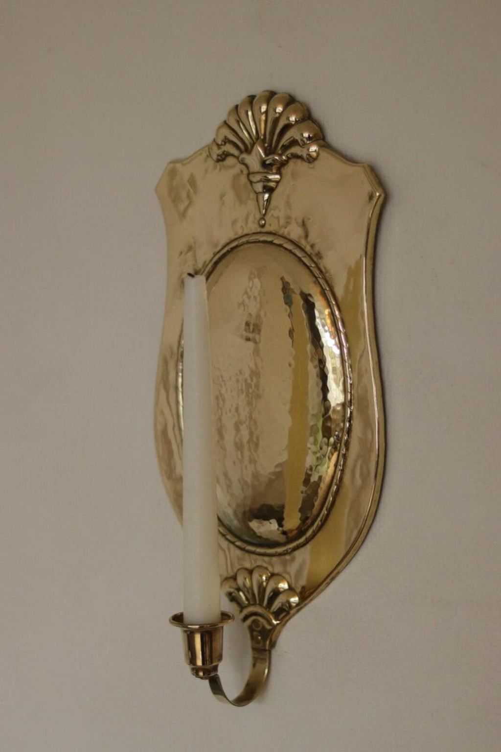 Pair Of Mid Century Swedish Brass Sconces