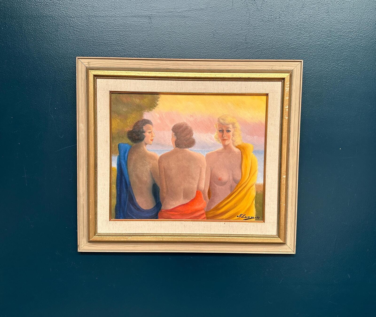 “Three Women” by N. Leon (1947)