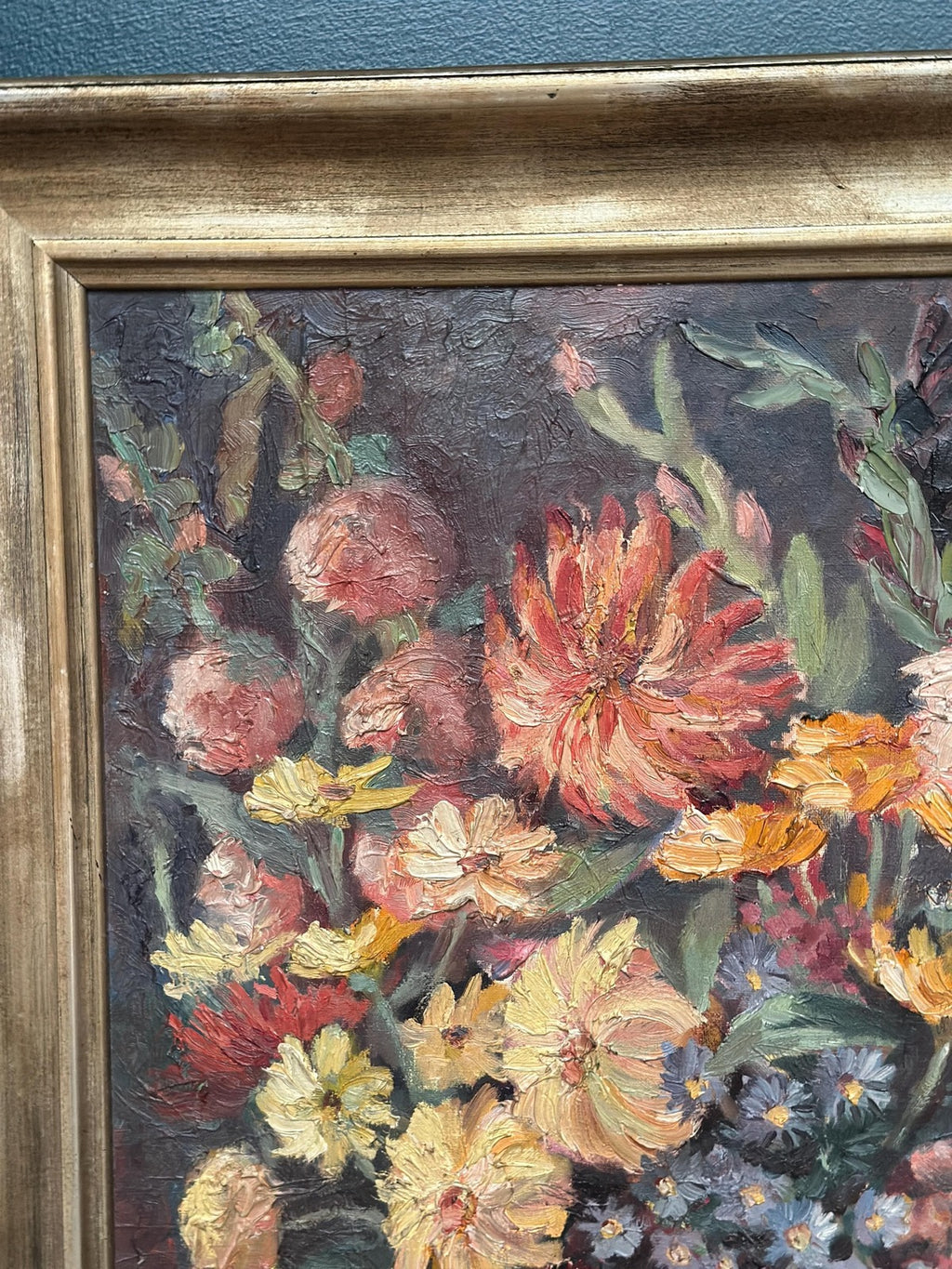 “Still Life with Flowers” by F. Wiegand