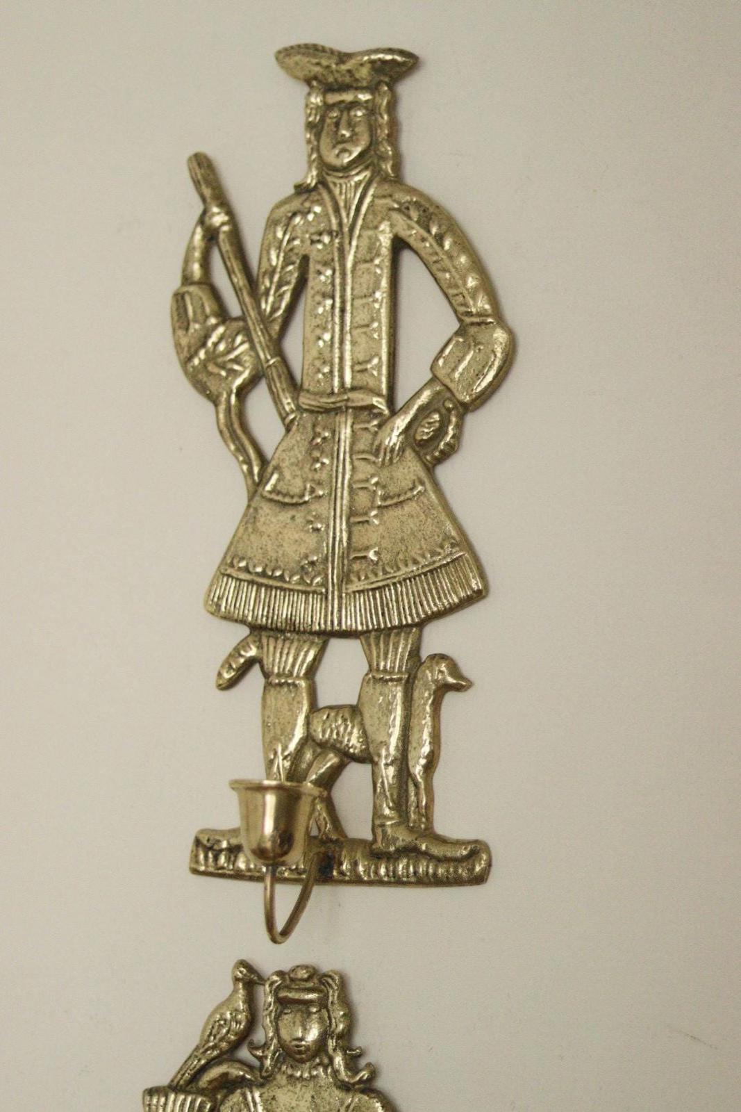 Pair of Mid-Century Brass Danish Sconces