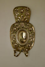Pair Large baroque Style Mid Century Swedish Brass Sconces
