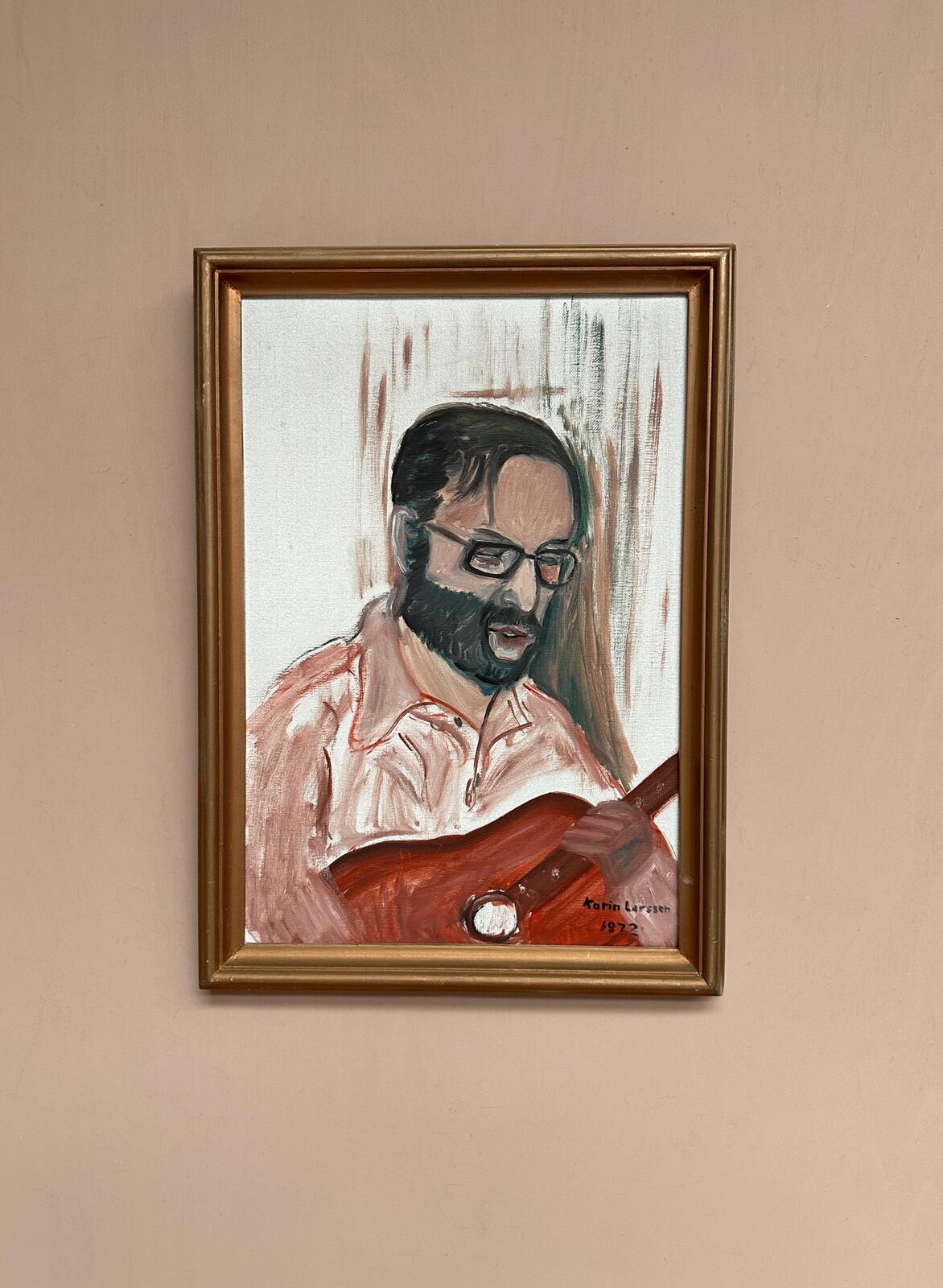 “Musician with Guitar” by Karin Larsson
