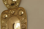 Baroque Style  Mid-Century Brass Swedish Sconces