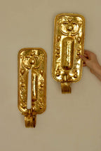 Pair Of Mid Century Swedish Brass Sconces