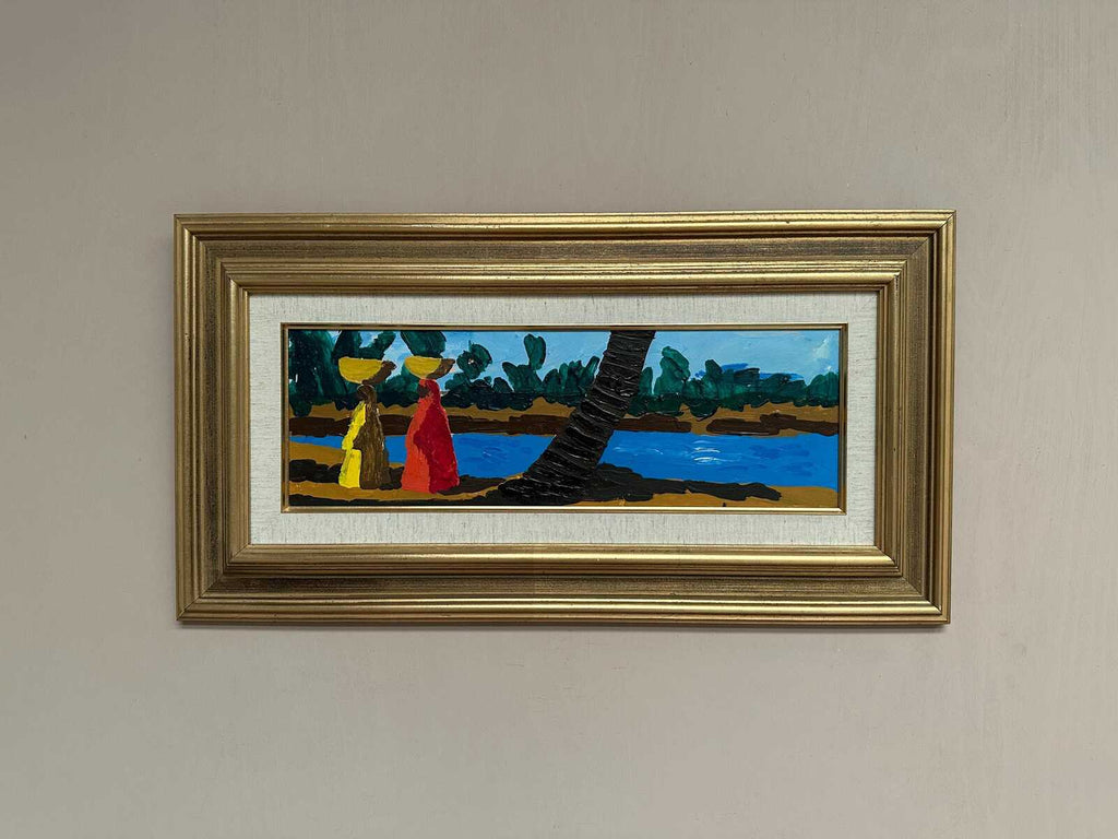 “Female Figures by a Stream” Attributed to Lars Norrman