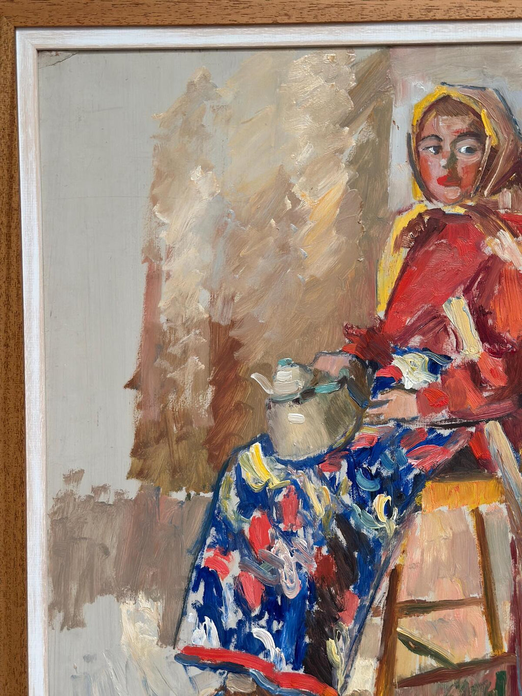 “Woman with Broom and Teapot” by Svan Wallquist