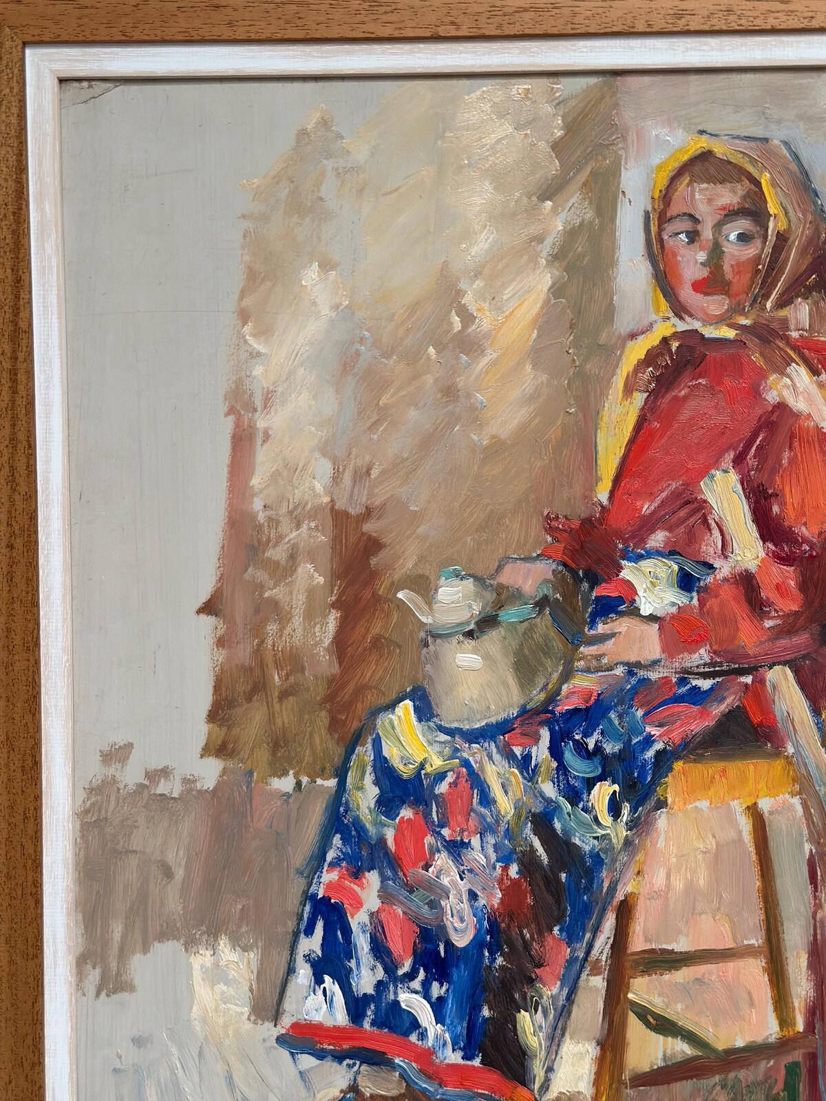 “Woman with Broom and Teapot” by Svan Wallquist