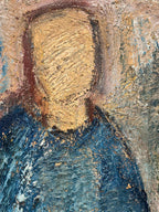 “Kvinna i blått” by Gösta Falck