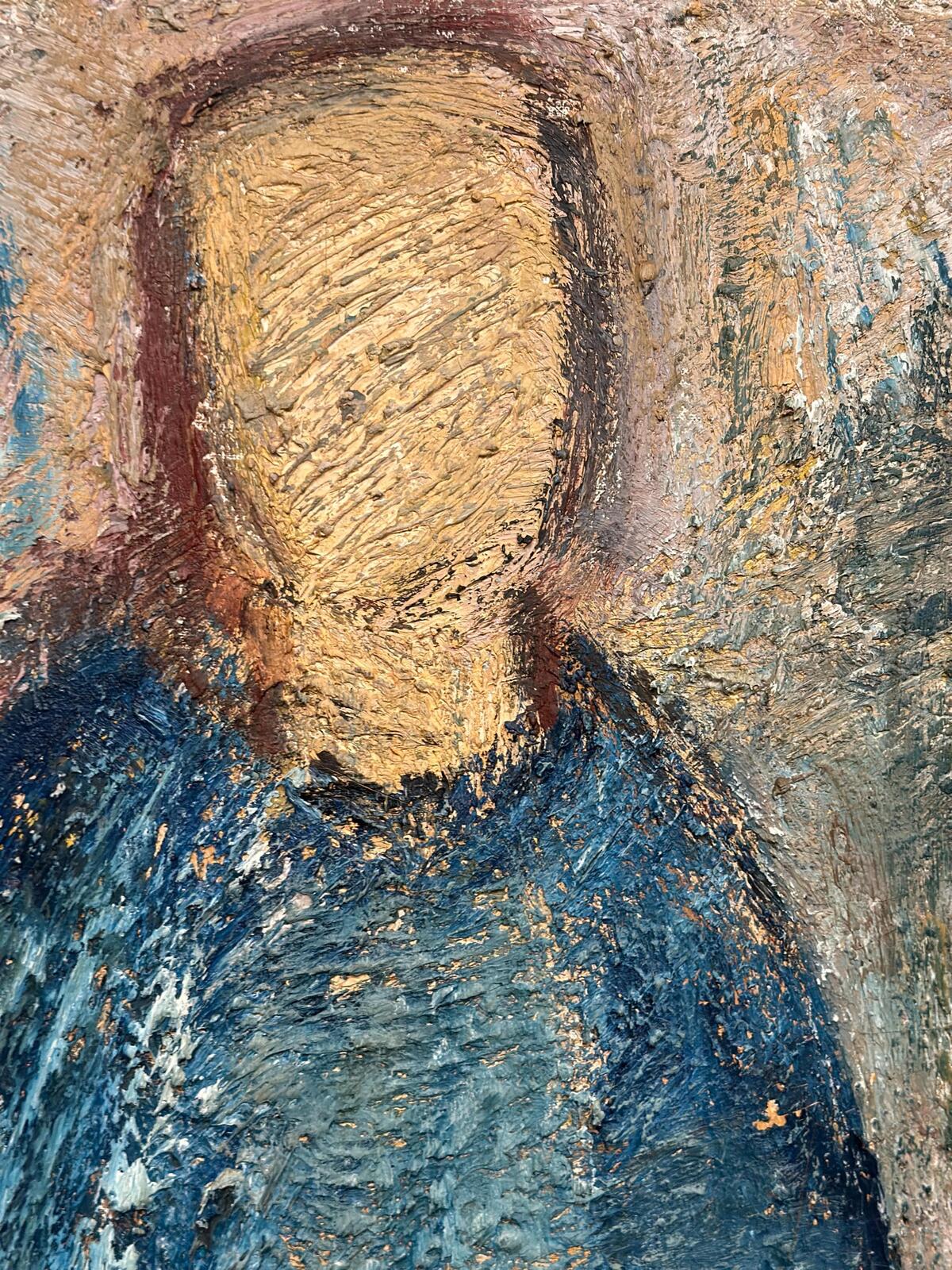 “Kvinna i blått” by Gösta Falck