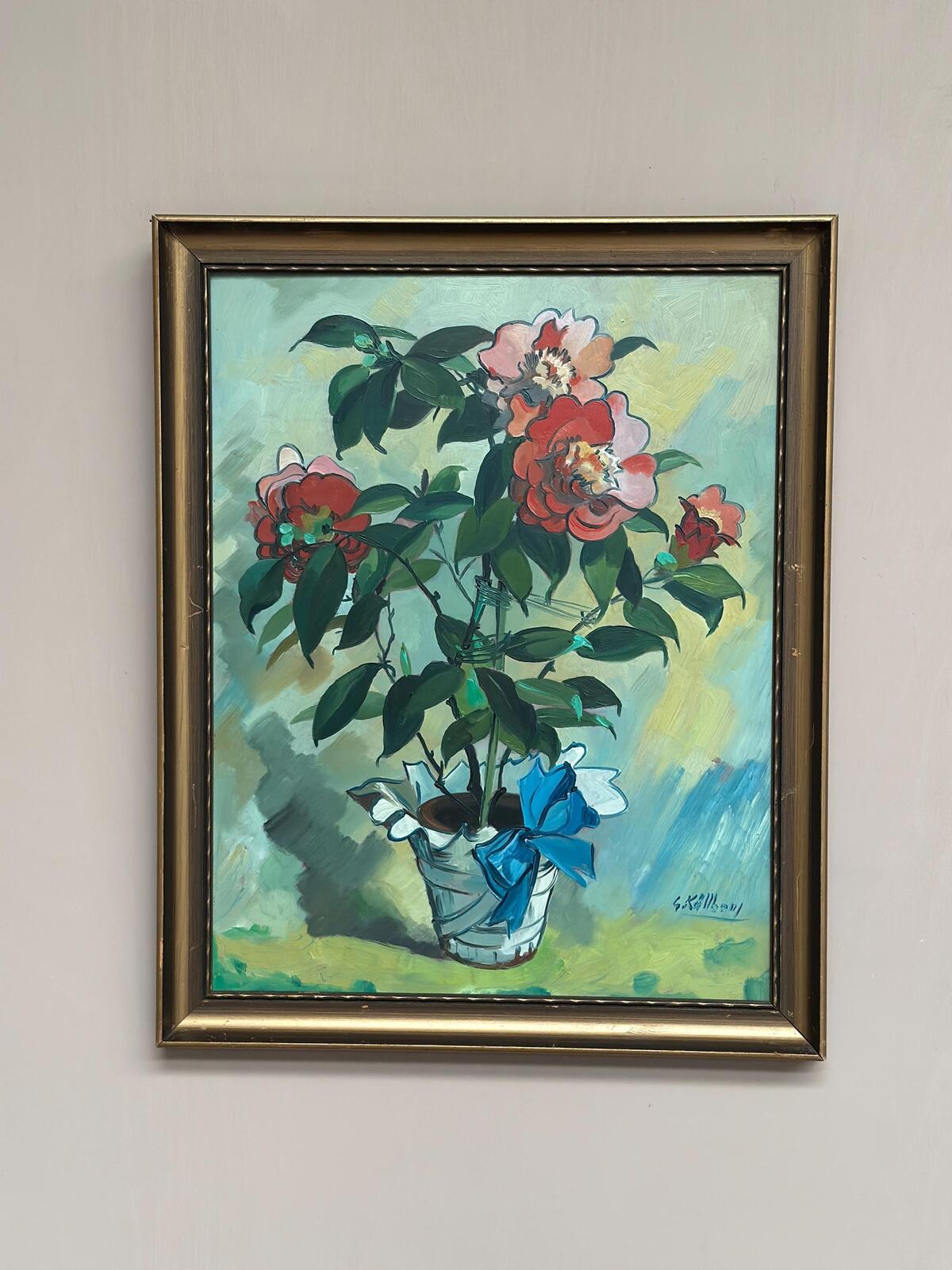 "Flower Motif in Pot” by G. Källbom
