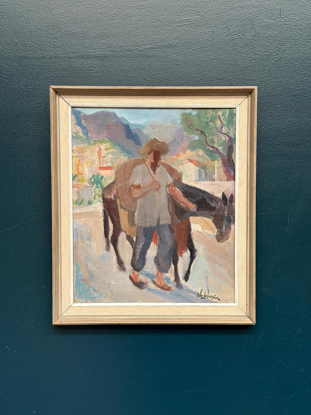“Man with Horse” by Pelle Johanson
