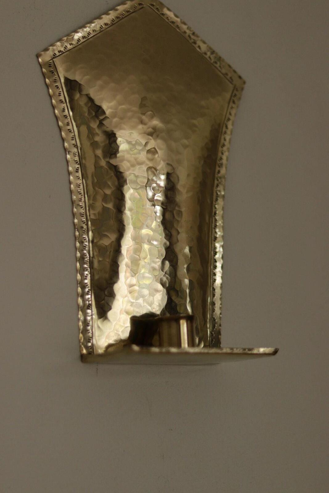 Pair Of Mid Century Swedish Brass Sconces