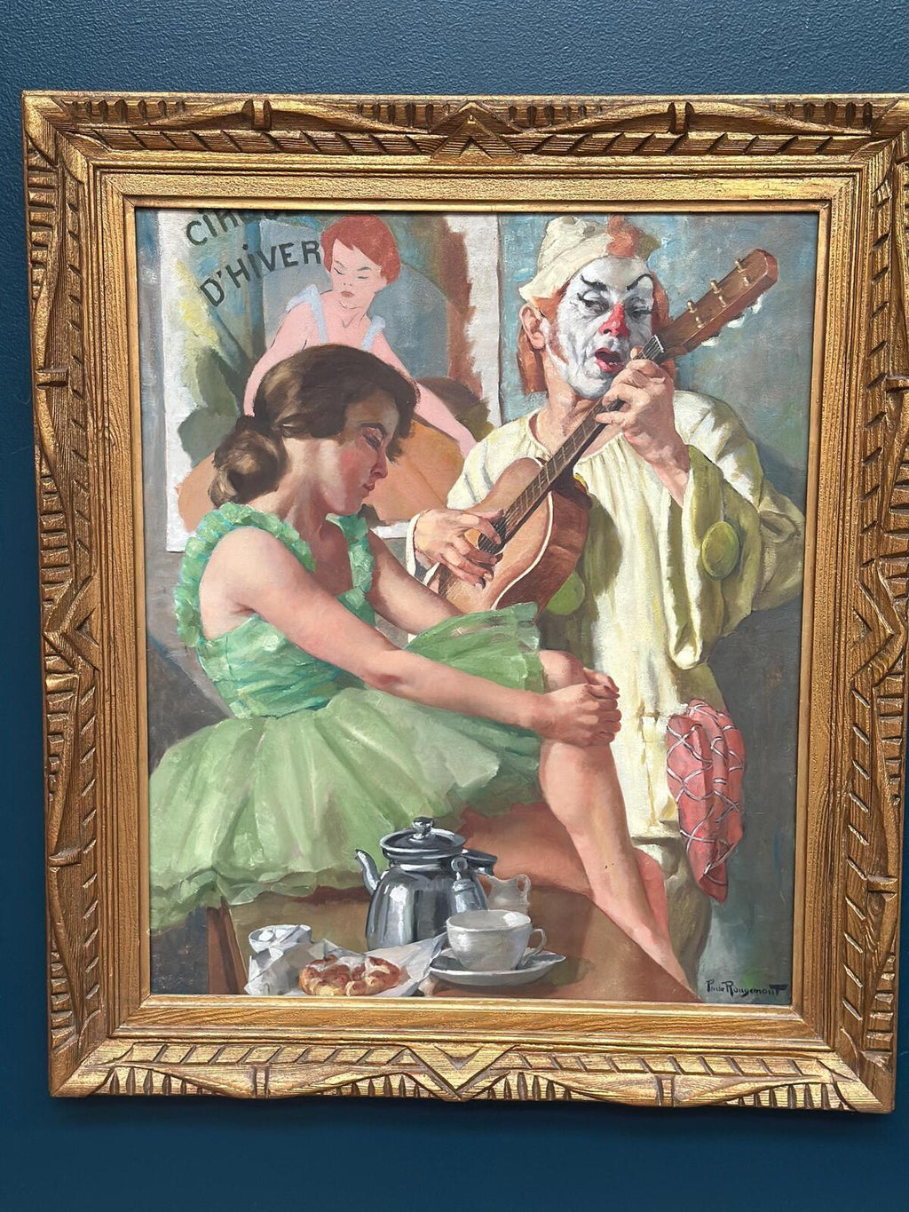 “Woman and Clown” by Philippe de Rougemont