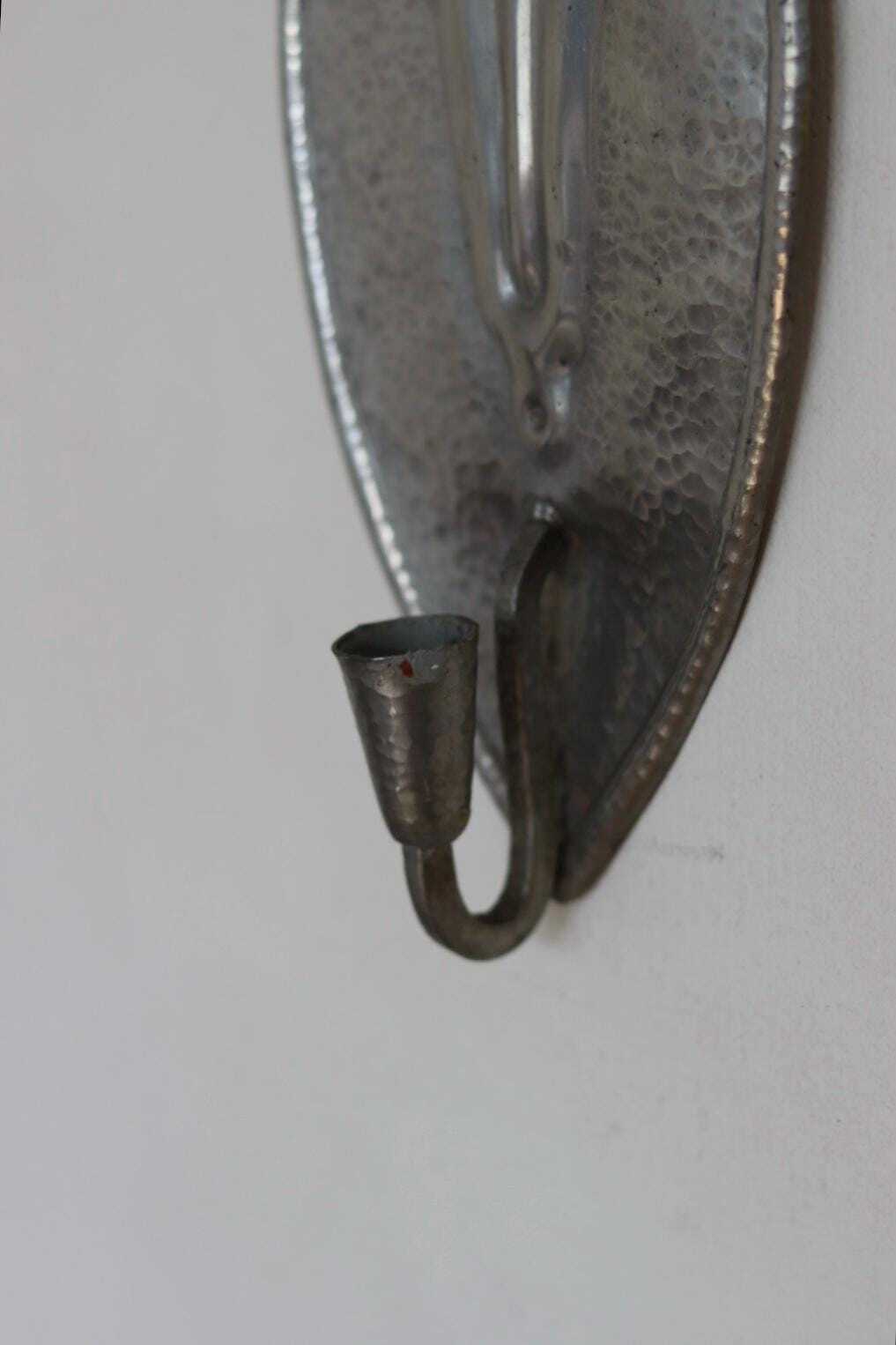 Pair Of Swedish Pewter Sconces