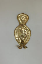 Baroque Style  Mid-Century Brass Swedish Sconces