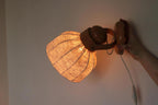 Pair of Vintage Wall Lamps by Solbackens Svarveri, Sweden, 1970s - Pine Wood