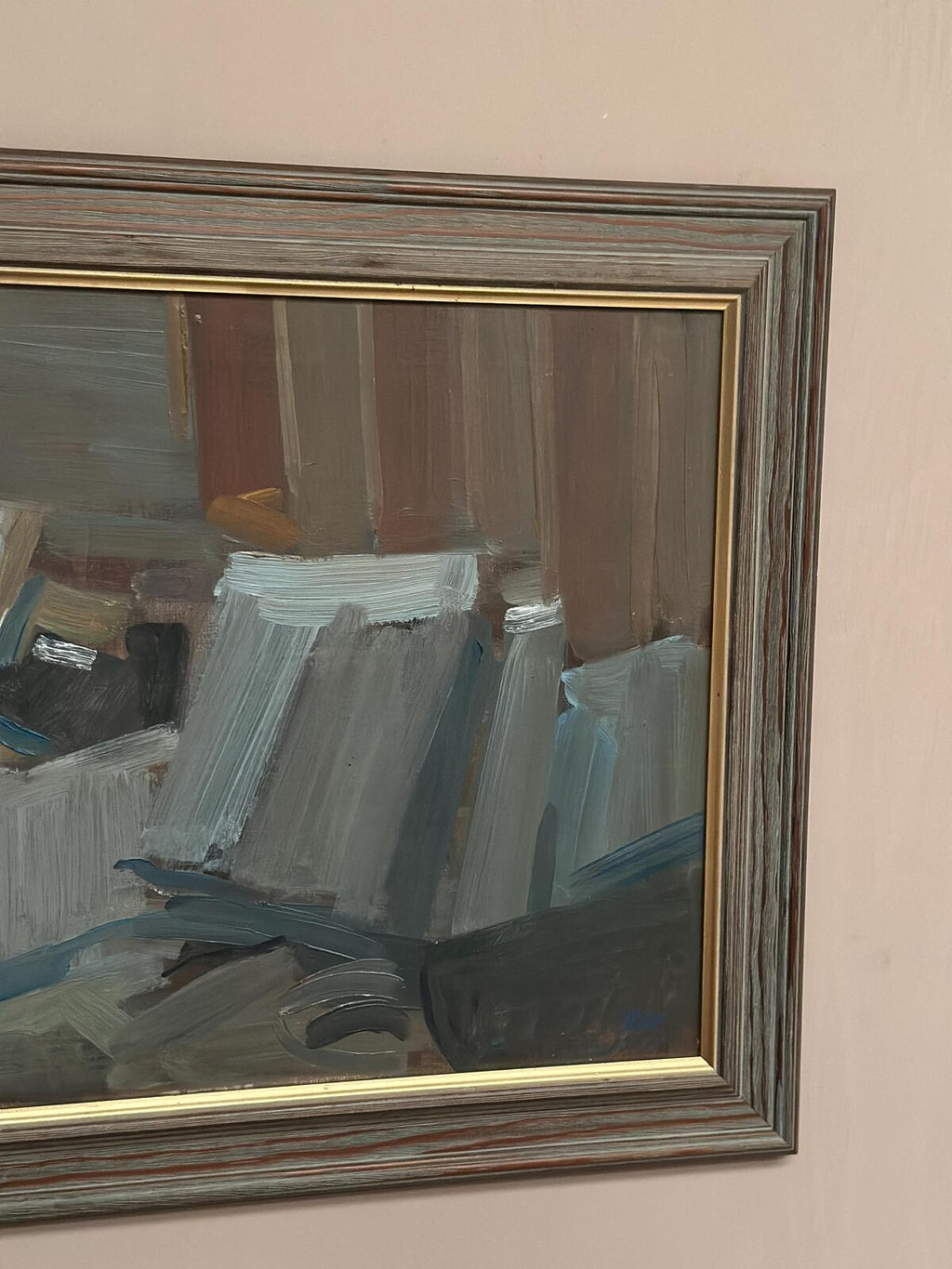 “Vase and Books” by Gösta Stawåsen