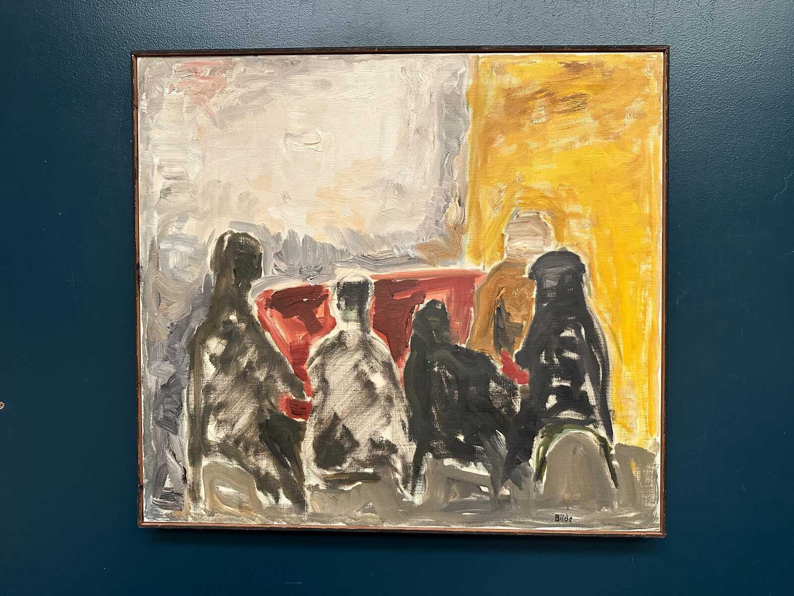 “Figure Composition” by Max Bilde (1919–2011)