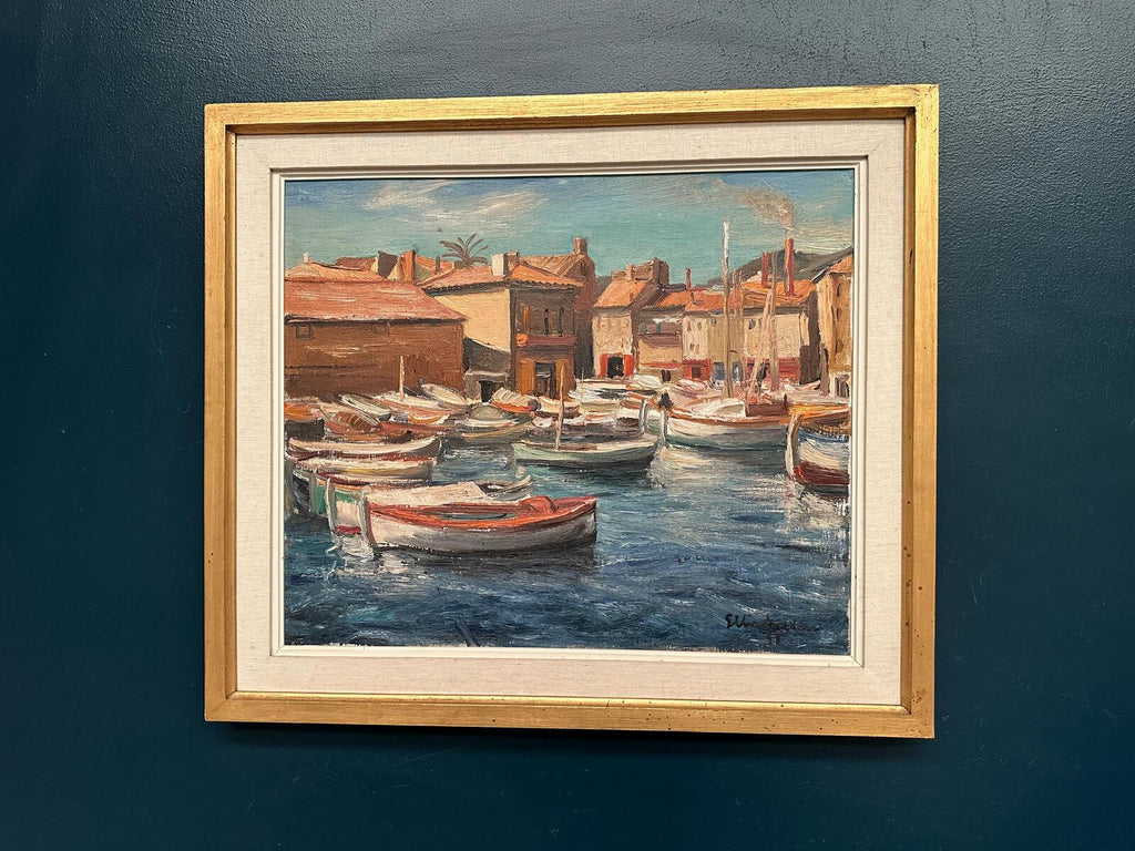 “Boats in the Harbor” by Ellis Wallin