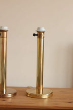 Pair of  Vintage Large Brass Table Lamps