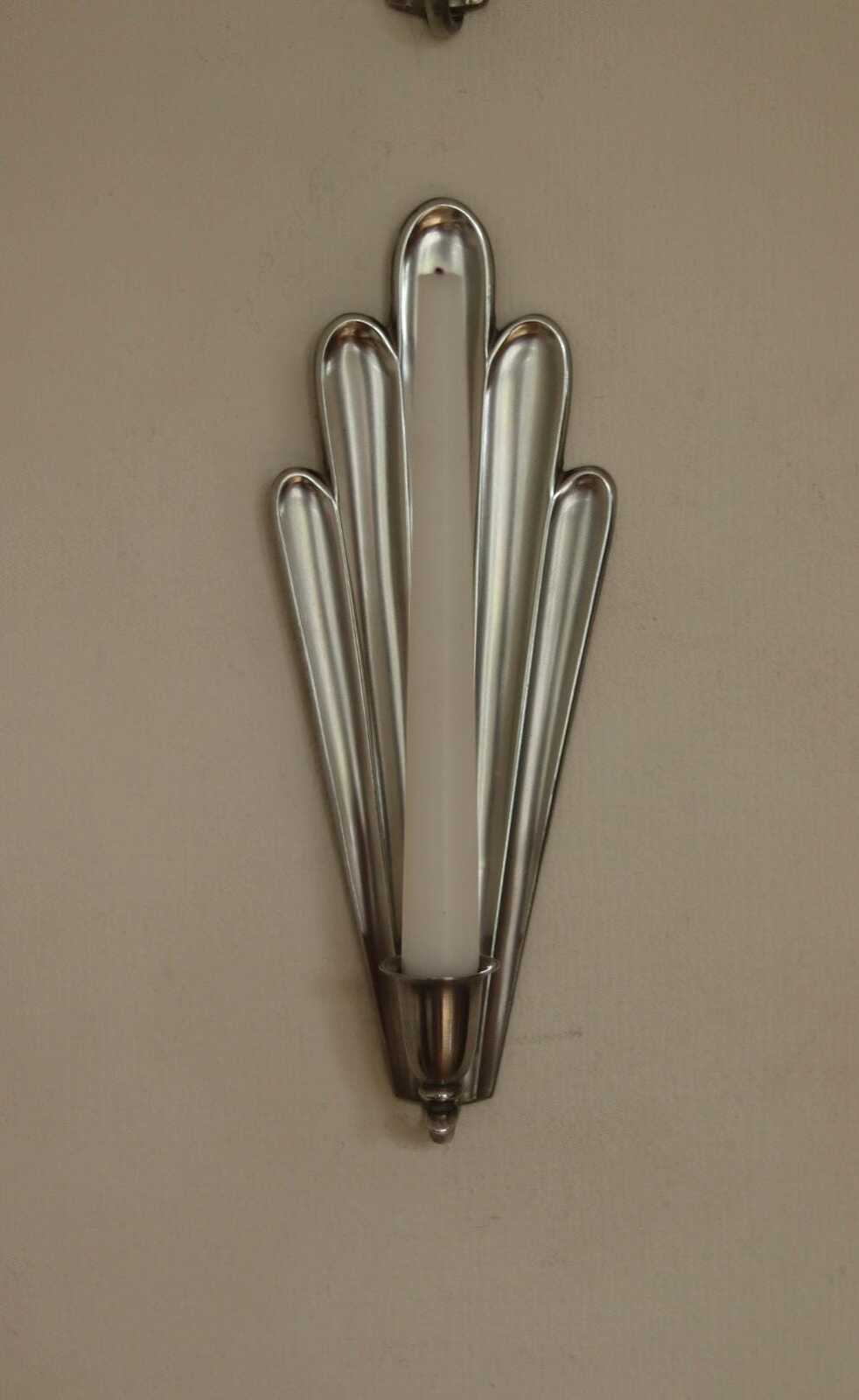 1930's Pair Of Mid Century Swedish Grace Style Pewter Sconces by C.G. Hallberg, Stockholm