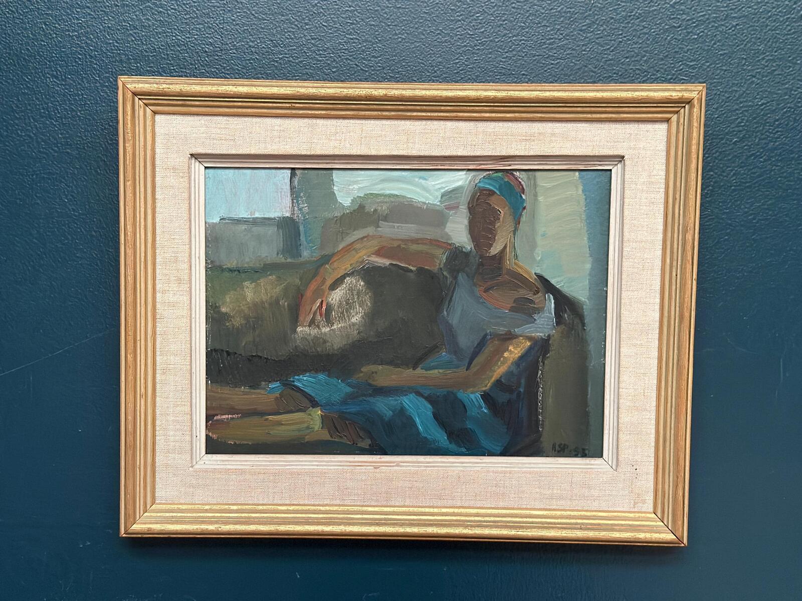“Sitting Woman” by Gösta Asp –  Dated 1955