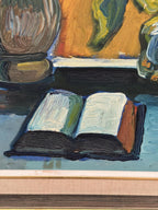 “Book and Flowers” by Eyvind Olesen
