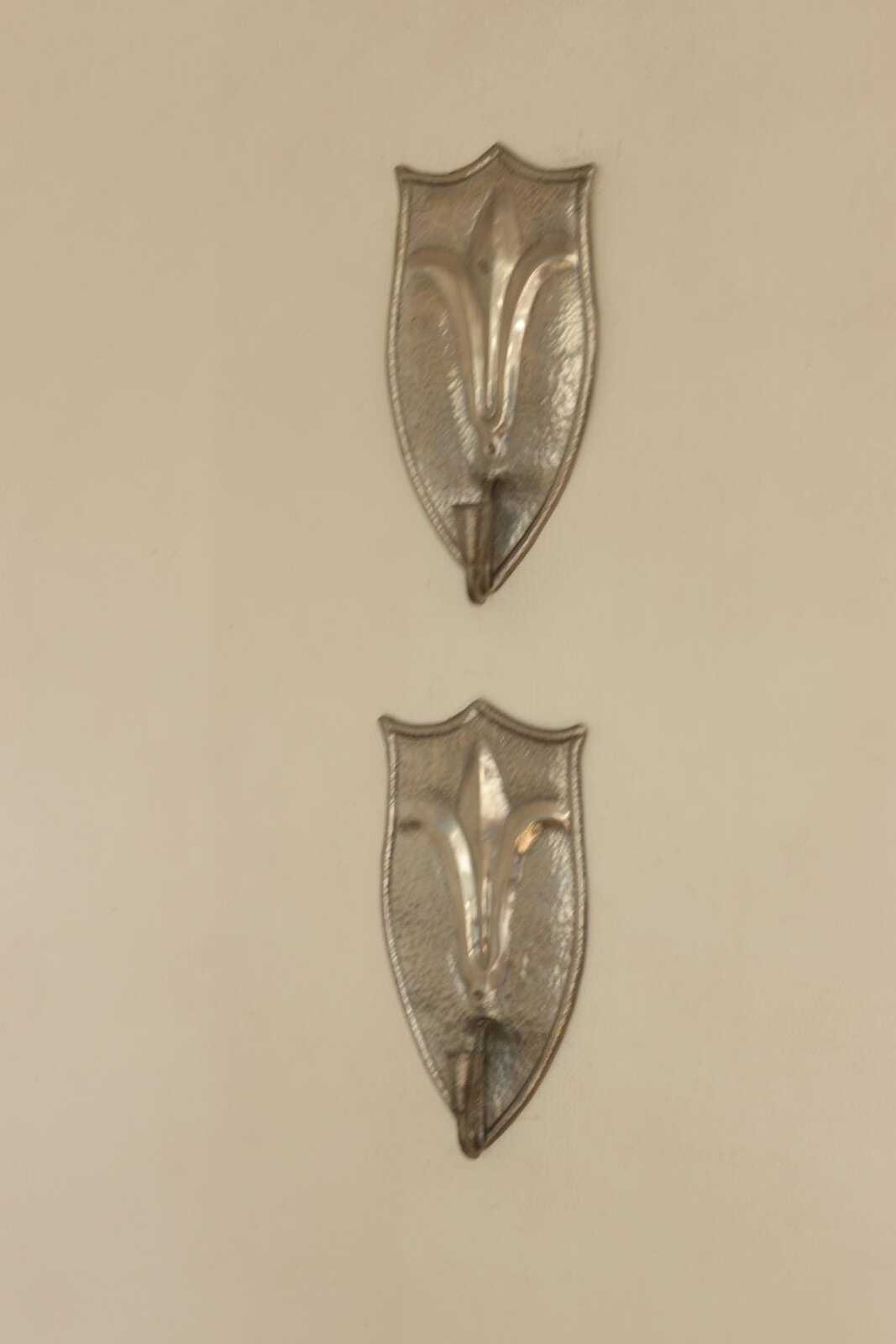 Pair Of Swedish Pewter Sconces