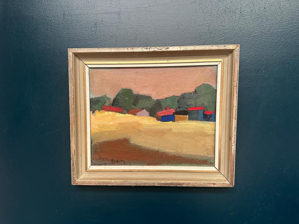 “Huts with Red Roofs” by Sven Andersson