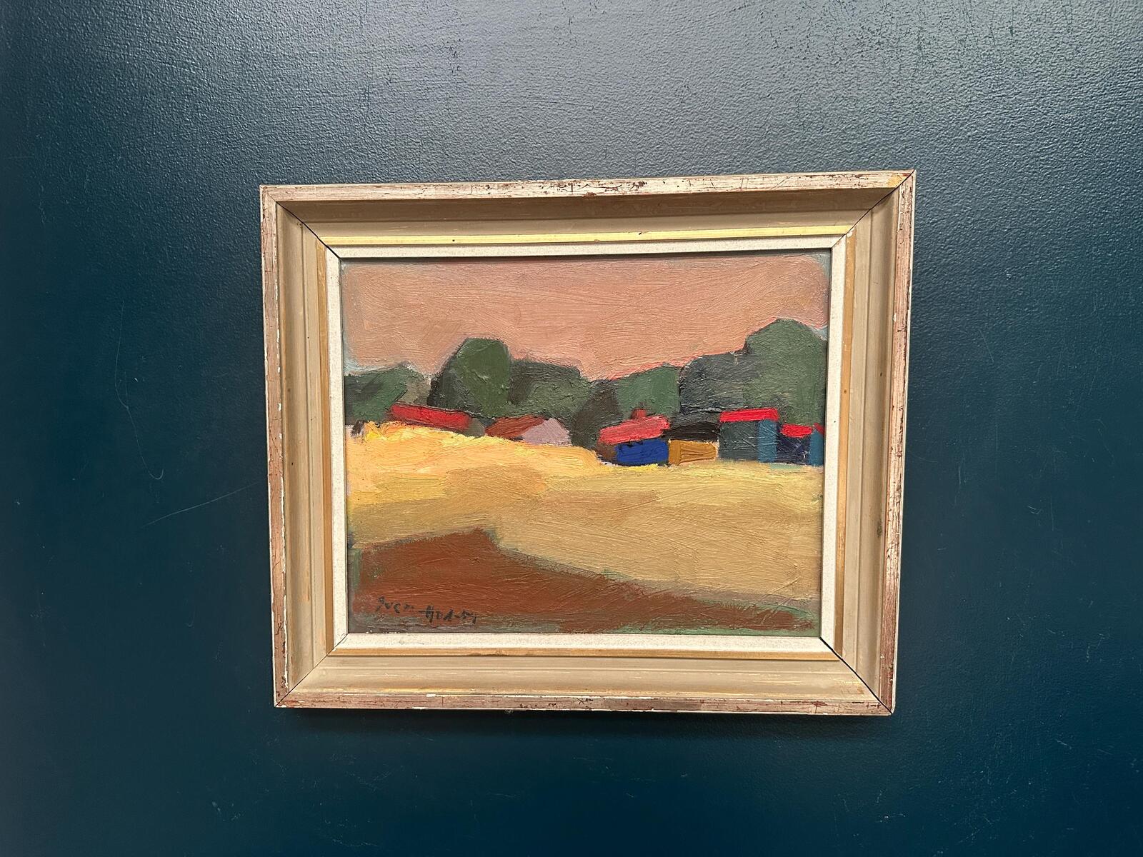 “Huts with Red Roofs” by Sven Andersson