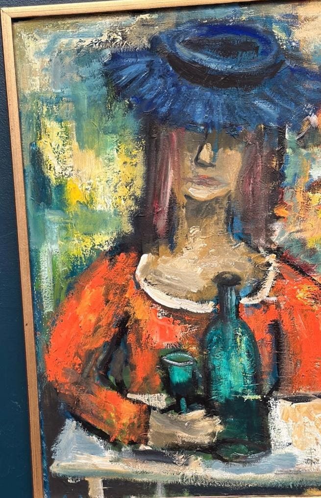 “The Woman with the Wine Bottle” by Sven Lundgren