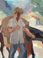 “Man with Horse” by Pelle Johanson
