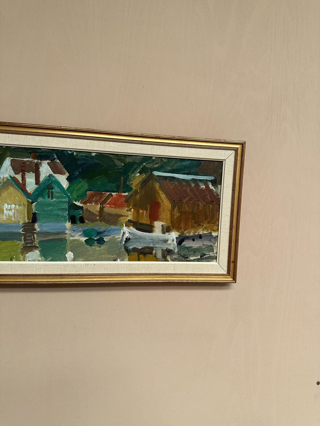 “Fishing Village” by Gösta Stawåsen
