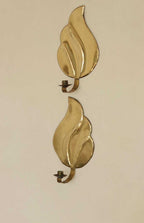 Pair Of Mid Century Swedish Brass Sconces
