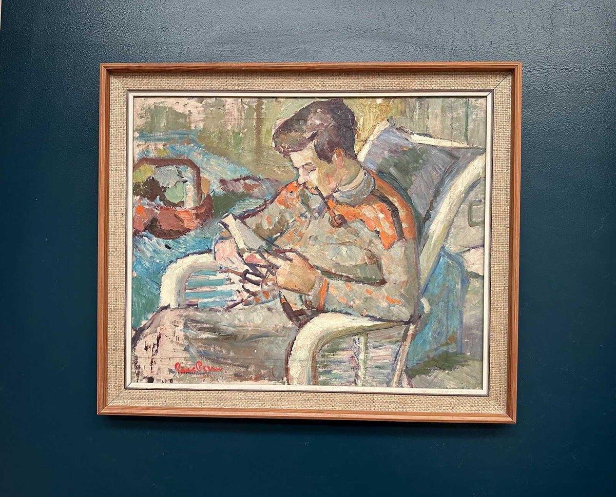 “Man Reading Book” by Rune Person