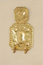 Large Baroque Style  Mid-Century Double Arms Brass Swedish Sconces