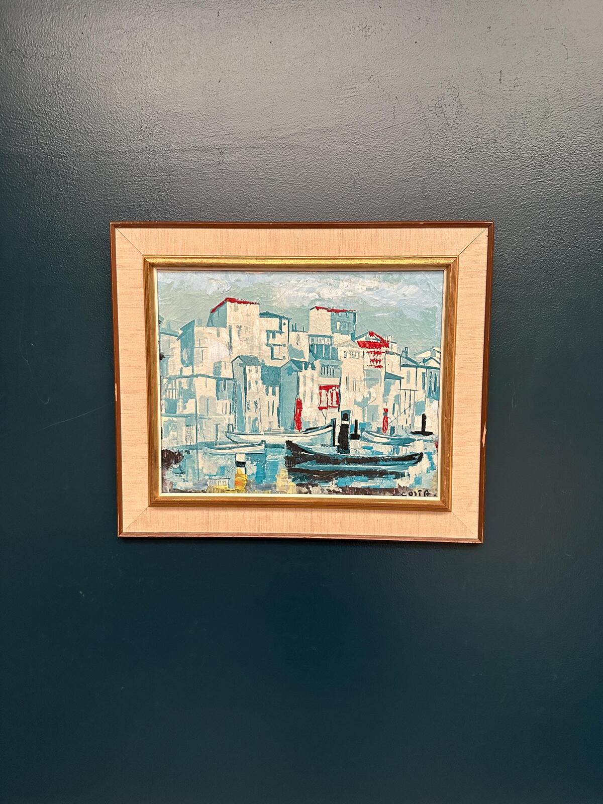“Harbor Scene” by Costa