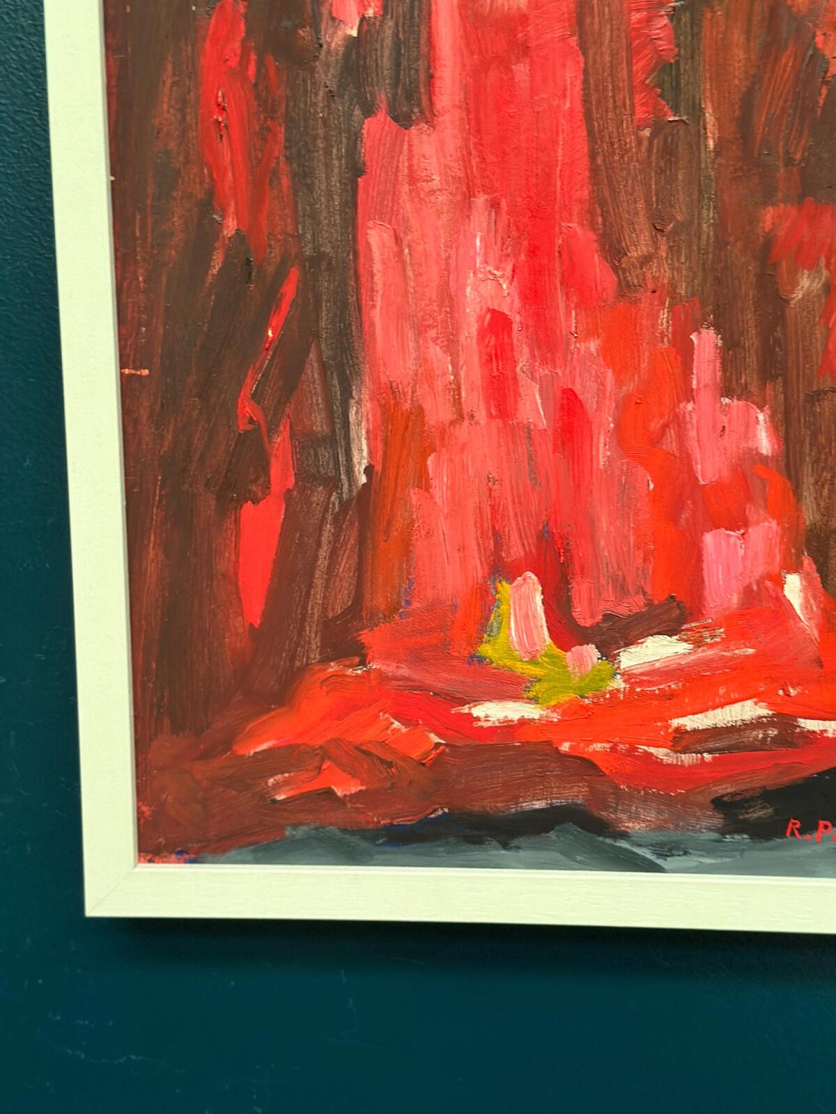 “Abstract Composition in Red” by Rune Pettersson