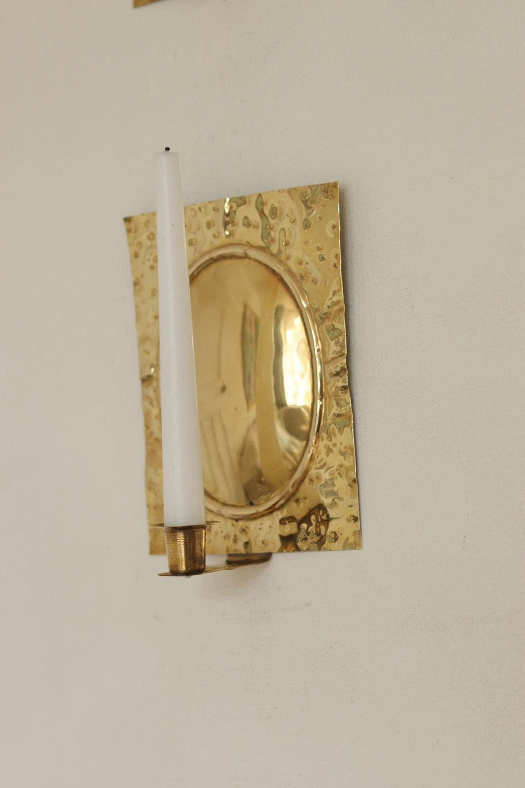 Pair Of  Swedish Brass Sconces