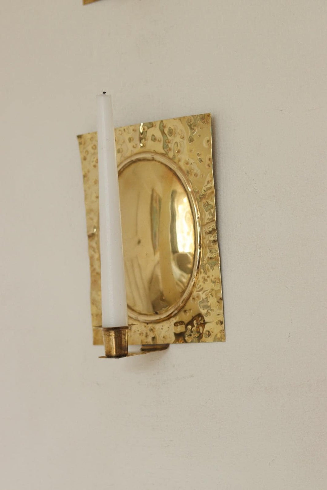 Pair Of  Swedish Brass Sconces
