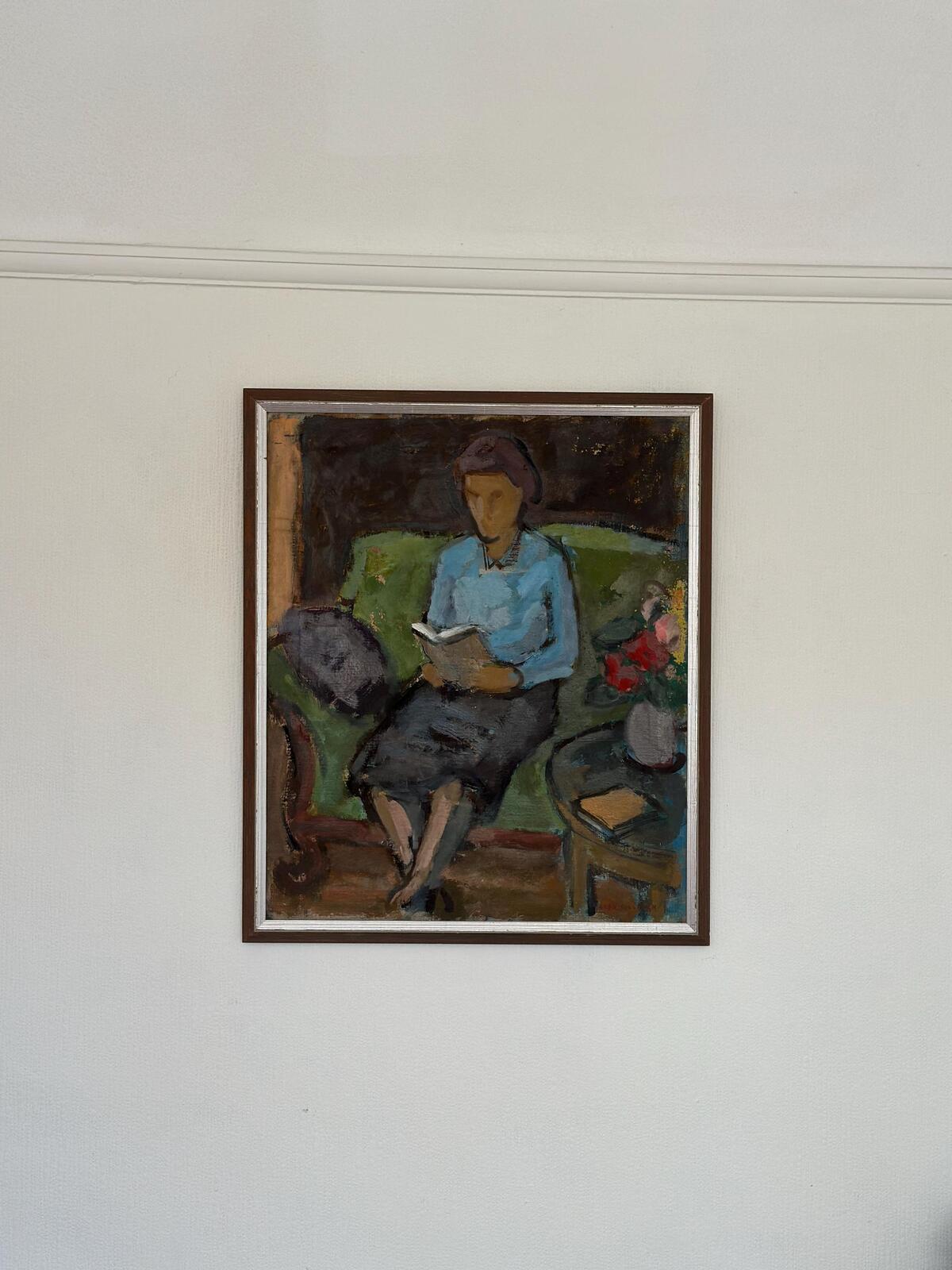 “Woman Reading Book” by Sven Gillgren
