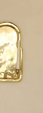 Pair Of Mid Century Swedish Brass Sconces