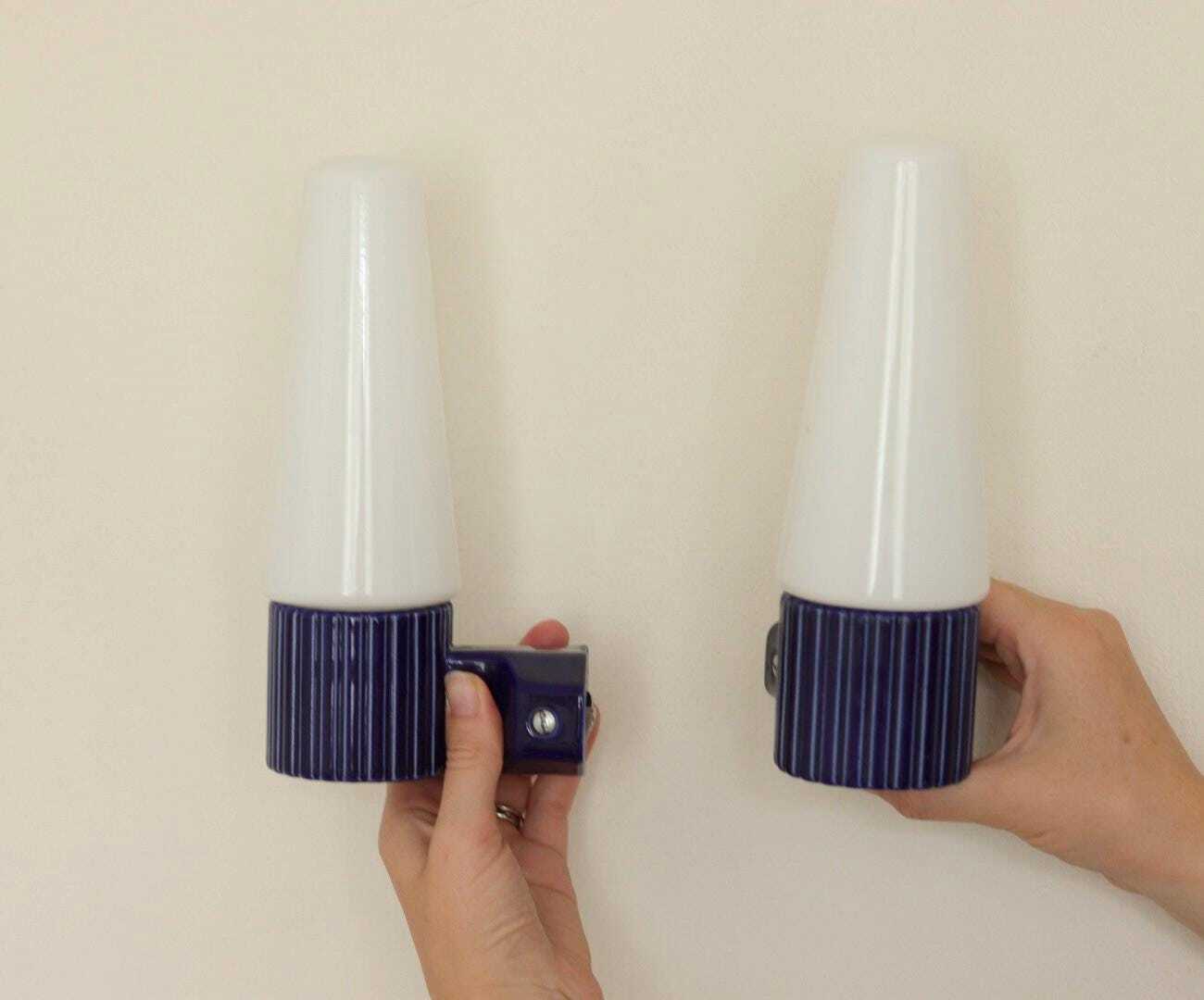 Pair of Swedish Wall lamps designed by SIGVARD BERNADOTTE for IFÖ