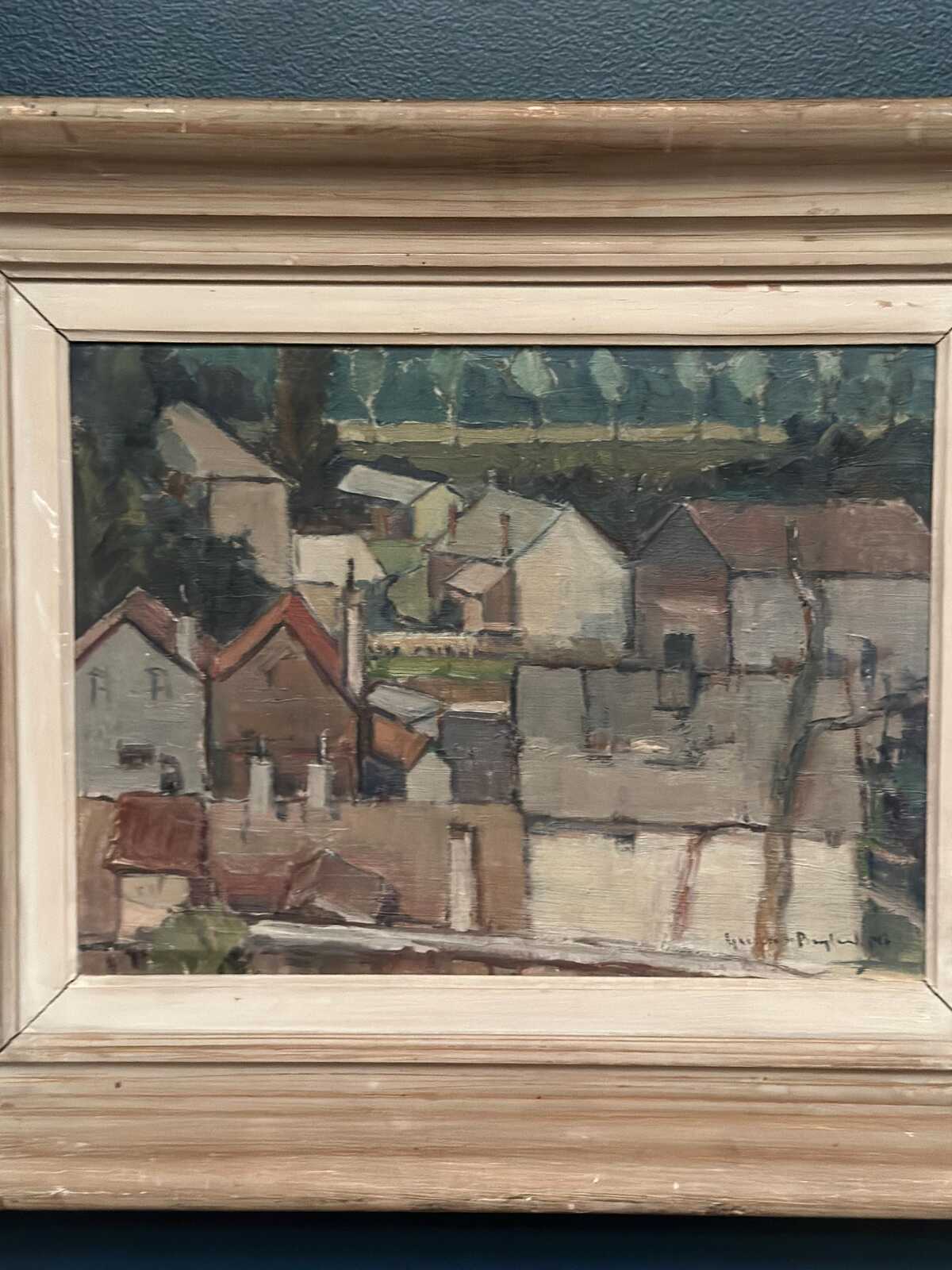 Landscape with Geometric Houses