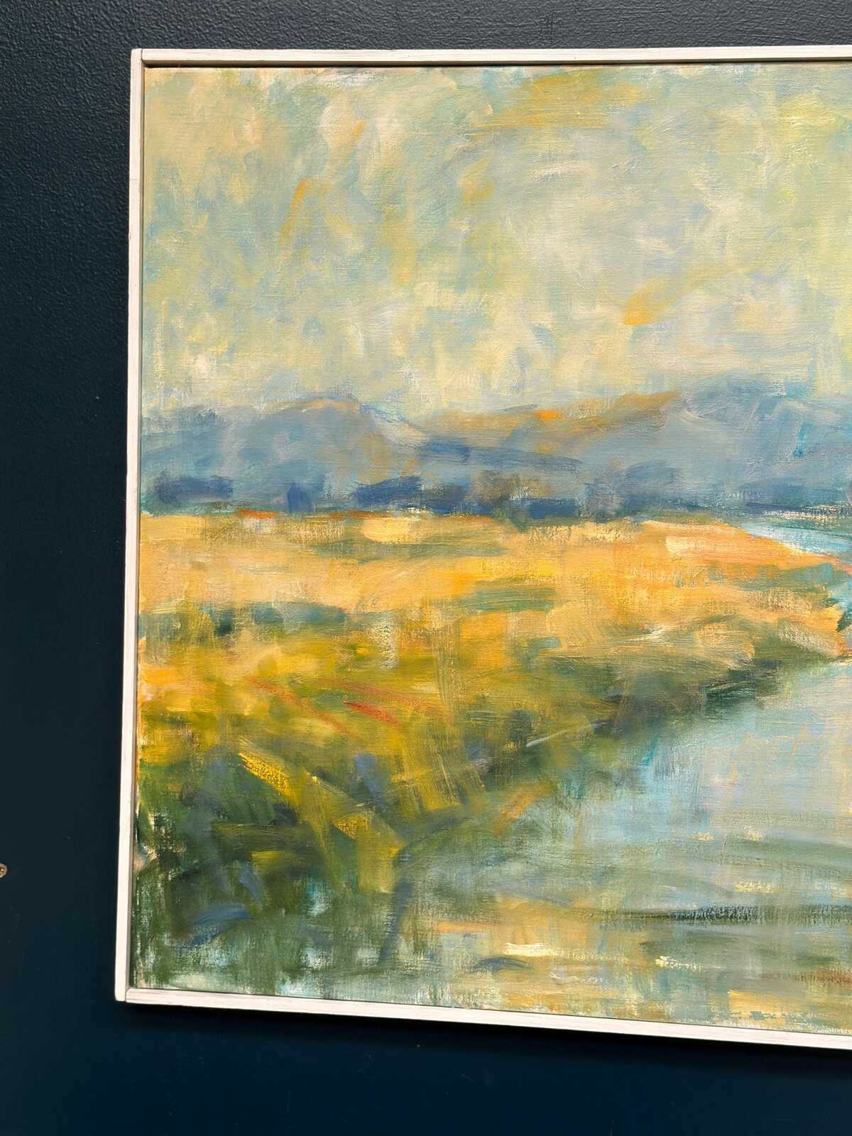 River Landscape with Mountains
